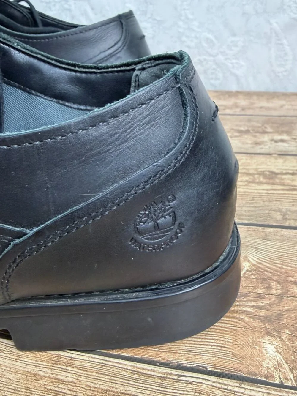 Timberland Men's Size 13 Black Leather Lace-Up Oxford Dress Shoes Classic